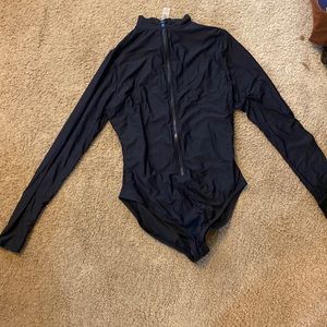 Womens Long Sleeve One Piece Swimsuit